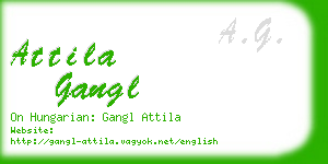 attila gangl business card
